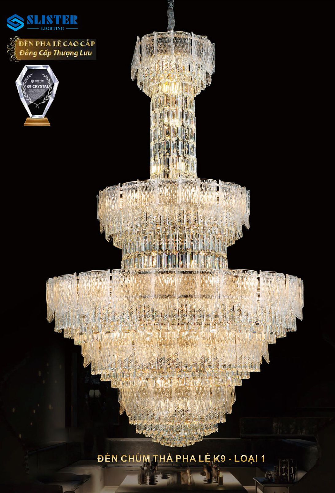 Đèn chùm pha lê 8825/1200