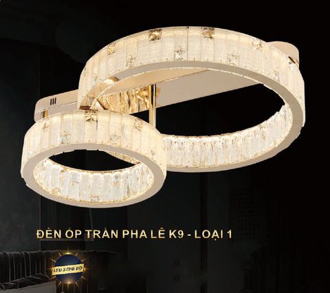  Đèn ốp trần pha lê OTPL8831/600+400 