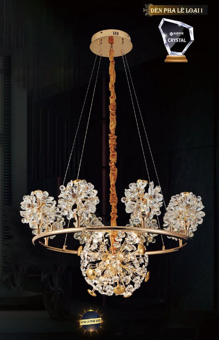 Đèn thả pha lê 8832/800x350