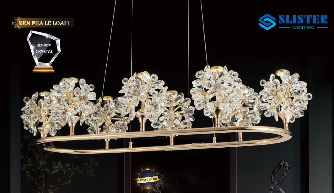 Đèn thả pha lê 8832/900x400