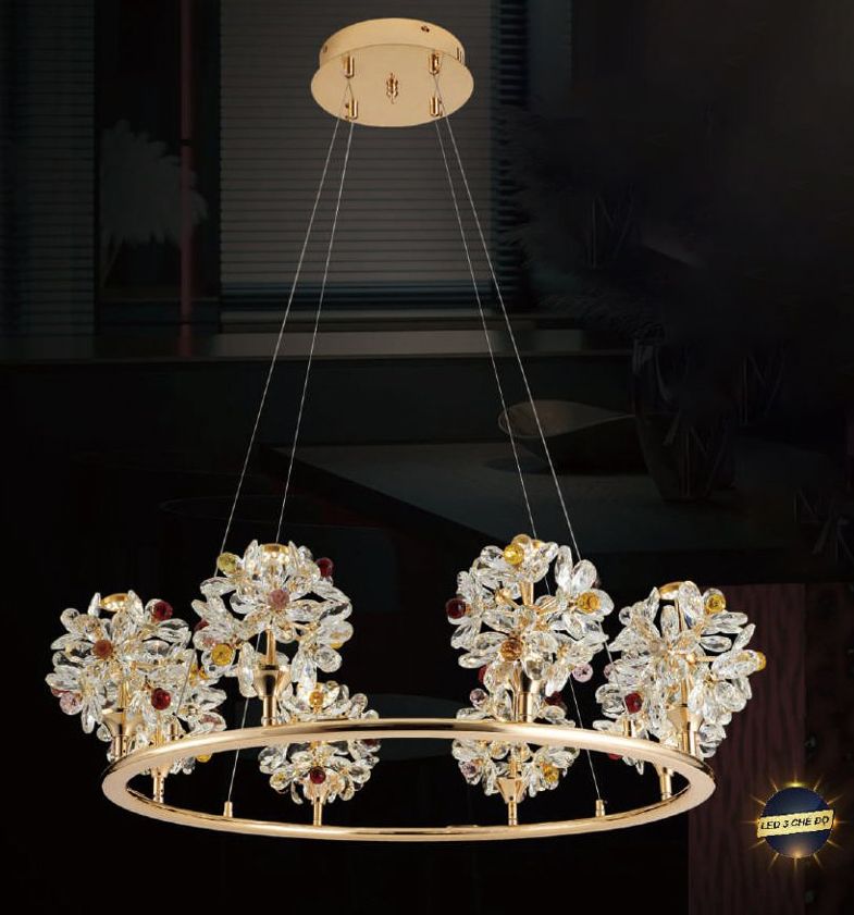Đèn thả pha lê 8833B/800