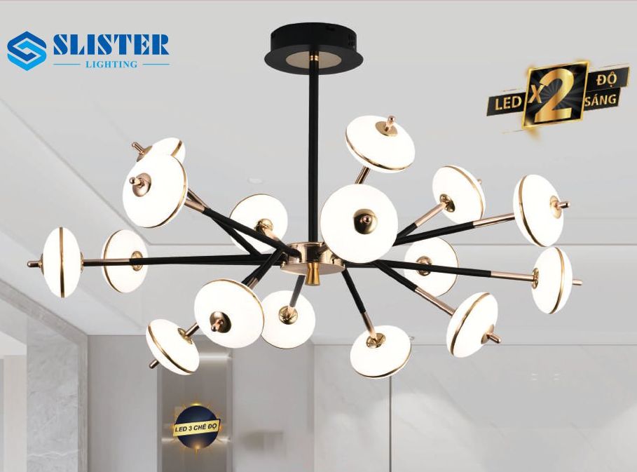 Đèn chùm led 9049/8+8