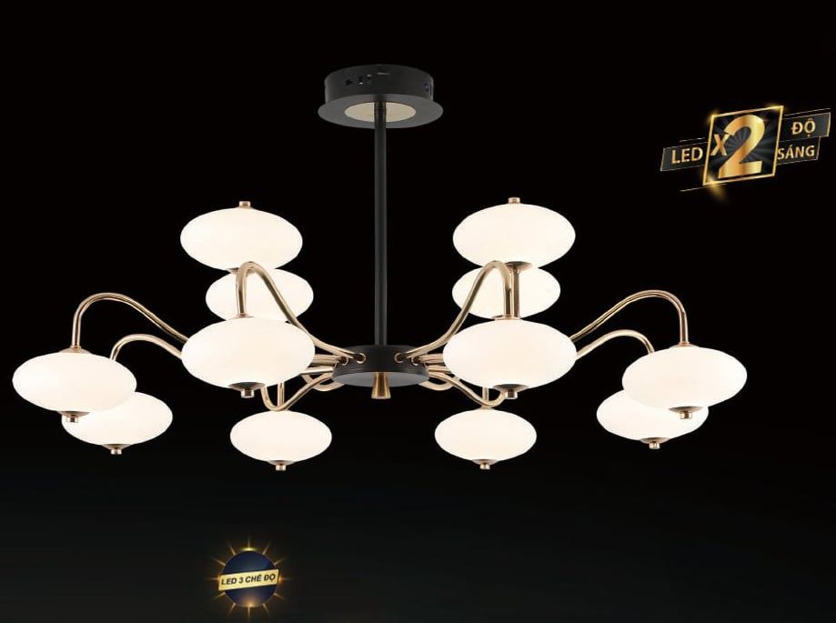 Đèn chùm led 9053/8+4