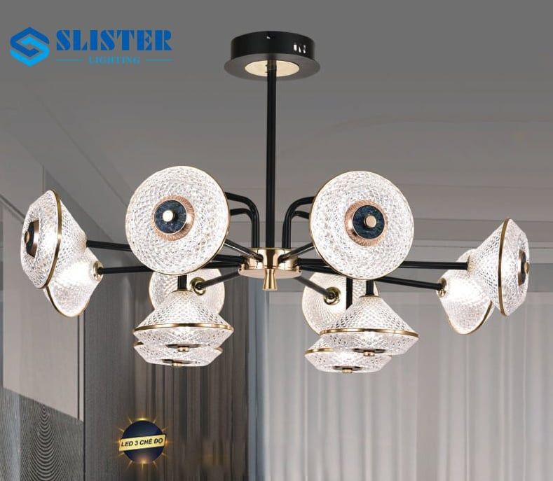 Đèn chùm led 9062/8+4