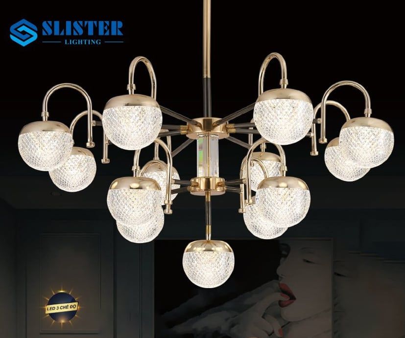 Đèn chùm led 9073/12+1