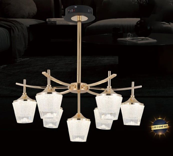 Đèn chùm led 9076/6+1