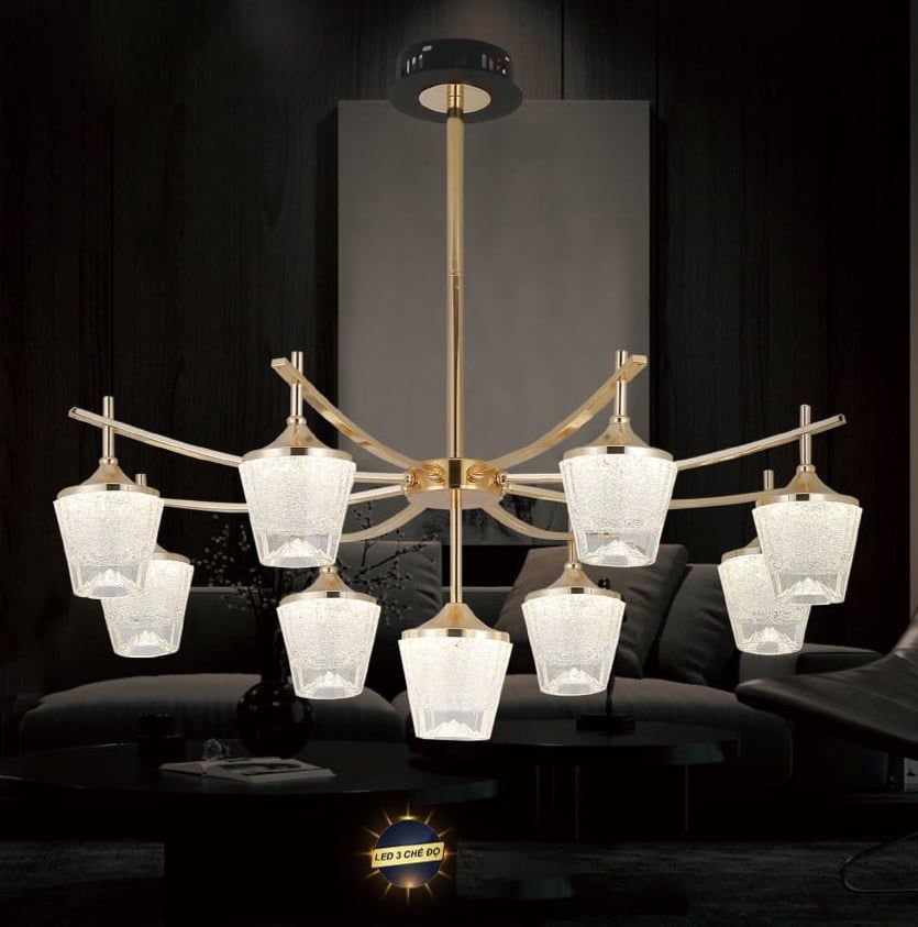 Đèn chùm led 9076/8+1