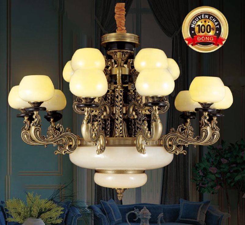 Đèn chùm đồng 9167/10+5