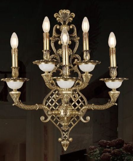 Đèn tường nến đồng 9384-5