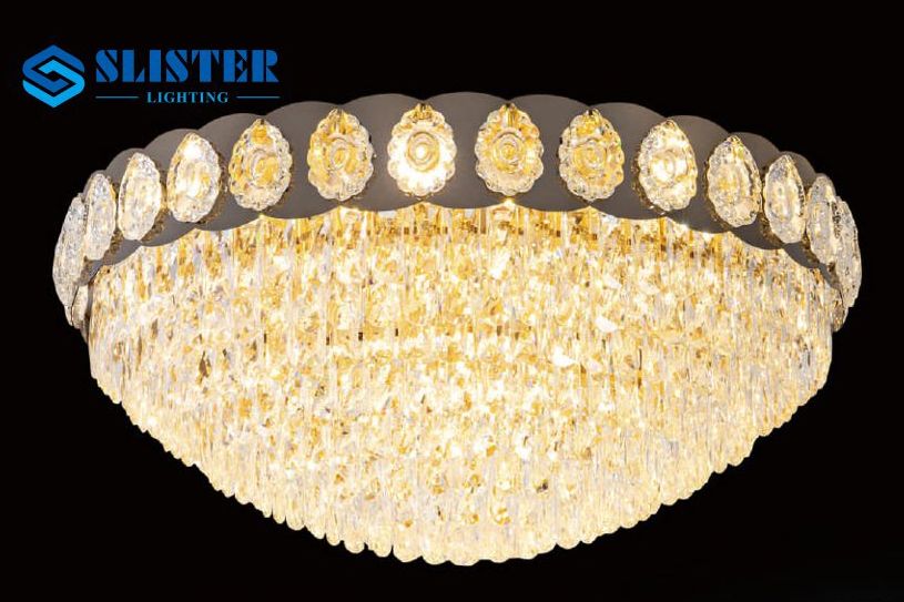 Đèn ốp trần pha lê 9801/800