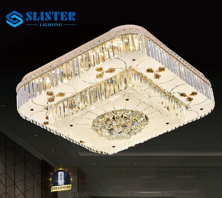 Đèn ốp trần pha lê 9866/800x800