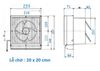 QUẠT ỐP TƯỜNG MITSUBISHI EX-15SK5-E