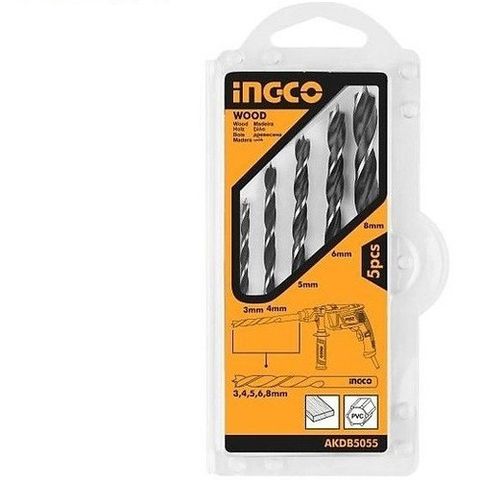  Bộ mũi khoan gỗ 5 chiếc AKDB5055 INGCO 