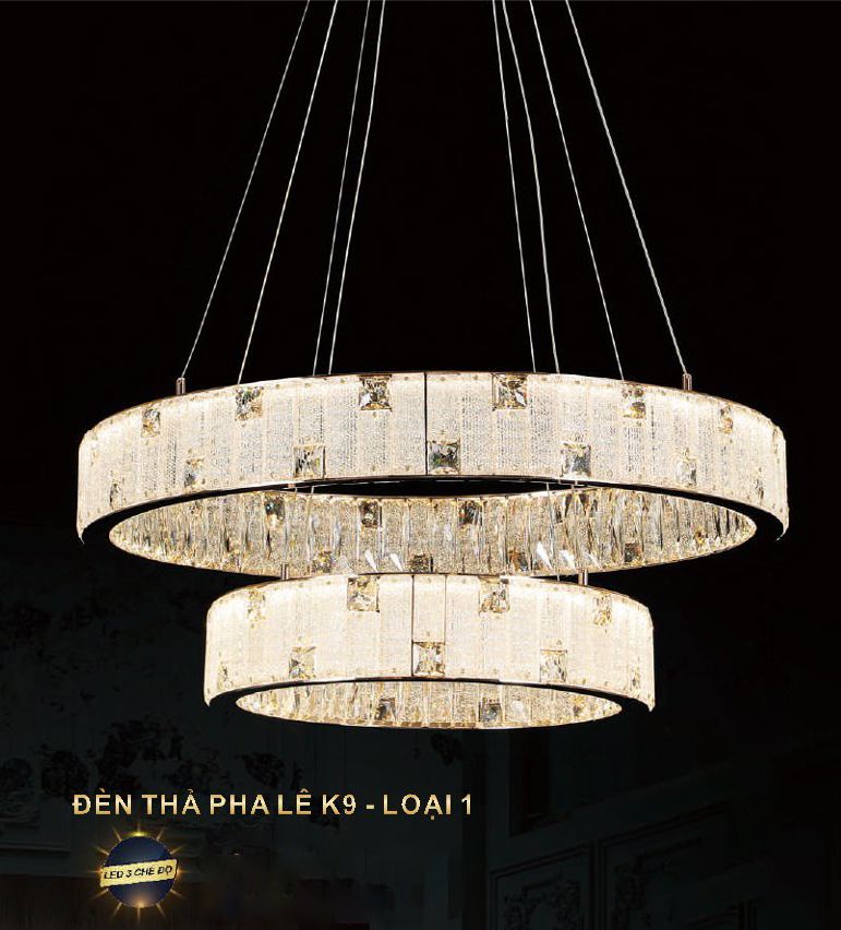 Đèn thả pha lê CTPL8831/800+500