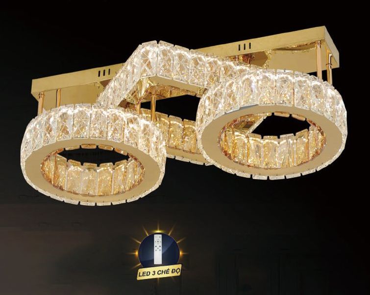 Đèn ốp trần pha lê E801/650