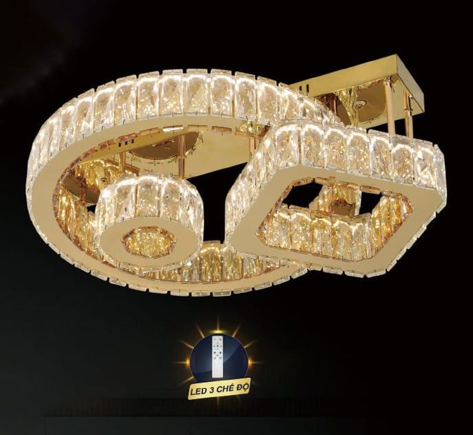 Đèn ốp trần pha lê E808/620
