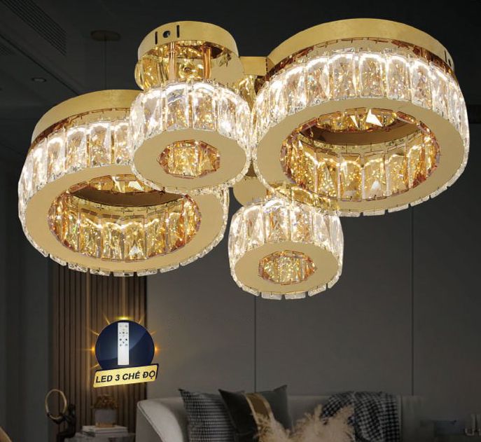 Đèn ốp trần pha lê E812/600