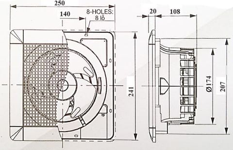  QUẠT ÂM TRẦN MITSUBISHI EX-15SC6T 