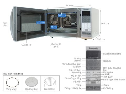  Lò vi sóng Panasonic PALM-NN-CT655MYUE 