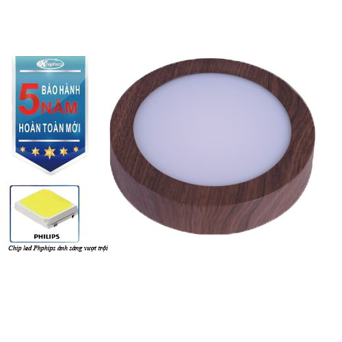 Đèn ốp trần led Khaphaco MC-5-24W+24W Tròn