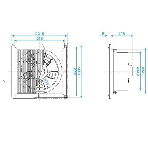  Quạt hút âm trần Panasonic FV-20TGU6 