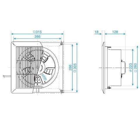  Quạt hút âm trần Panasonic FV-20CUT1 