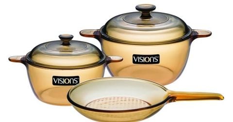  Bộ 3 Nồi Thủy Tinh Visions VS-350 