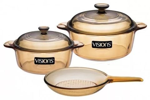  BỘ 3 NỒI THỦY TINH VISIONS VS-351 