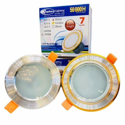  Đèn Downlight Led Âm Trần Khaphaco KY-3/KY-4 7W 