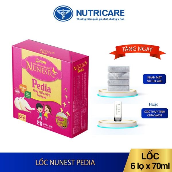  Hộp nước Yến sào cao cấp Nunest Pedia (6 lọ x 70ml) 