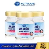  Combo 3 lọ muối tinh khiết không i-ốt 100g 