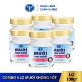  Combo 06 lọ muối tinh khiết không I-ốt 100g 