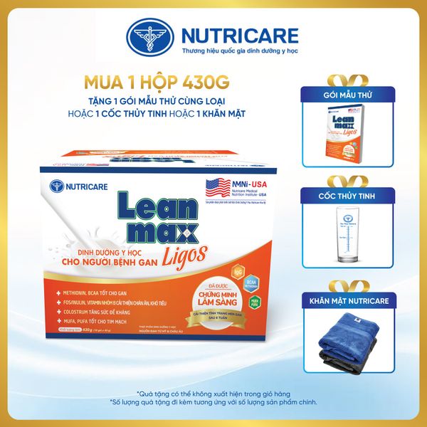  Thực phẩm dinh dưỡng y học Leanmax Ligos 430g (10gói x 43g) 