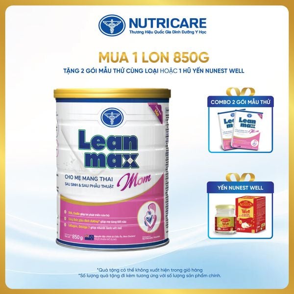  Sản phẩm dinh dưỡng Leanmax Mom 850g 