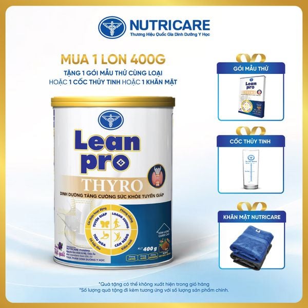 Thực phẩm dinh dưỡng y học Leanpro Thyro 400g 
