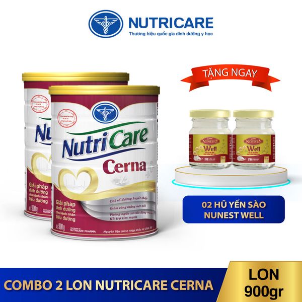  Combo 02 lon Nutricare Cerna 900g 