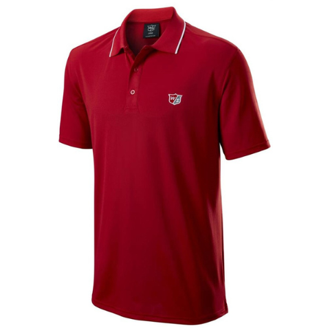  Áo golf Wilson Men 's Classic Polo - Red - Size M 