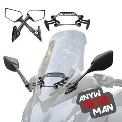 Bộ Pat dời kính chiếu hậu ra phía trước cho Yamaha Xmax 300 (bao gồm kính)