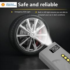 Bộ bơm lốp xe 4in1 chính hãng Shell (Kích bình, bơm lốp, sạc dự phòng) Bảo hành 2 năm đổi mới