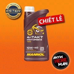 Nhớt xe số Mannol 4-Takt Full Syn (Tổng hợp hoàn toàn) gốc Ester 10w40