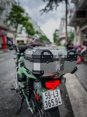 Thùng nhôm lùn 28L cho mọi loại xe đã bao gồm pat nhôm