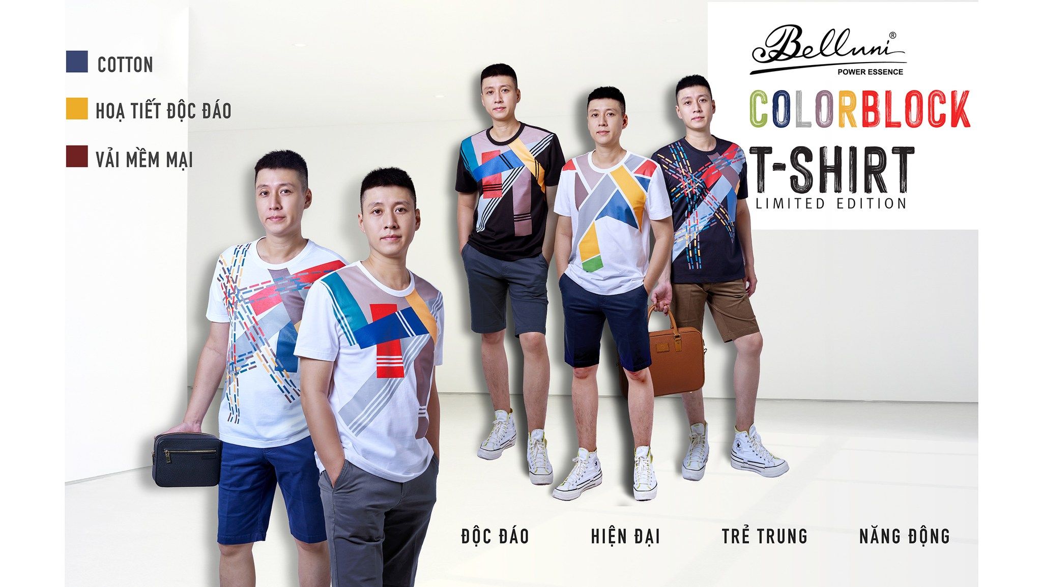  Áo thun nam cổ tròn BELLUNI cao cấp - ATTS.CM.BE 2 