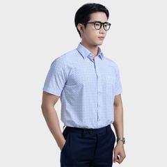  Áo Sơ mi nam ngắn tay cao cấp BELLUNI vải sợi lá - ABN.LP.BE 306 