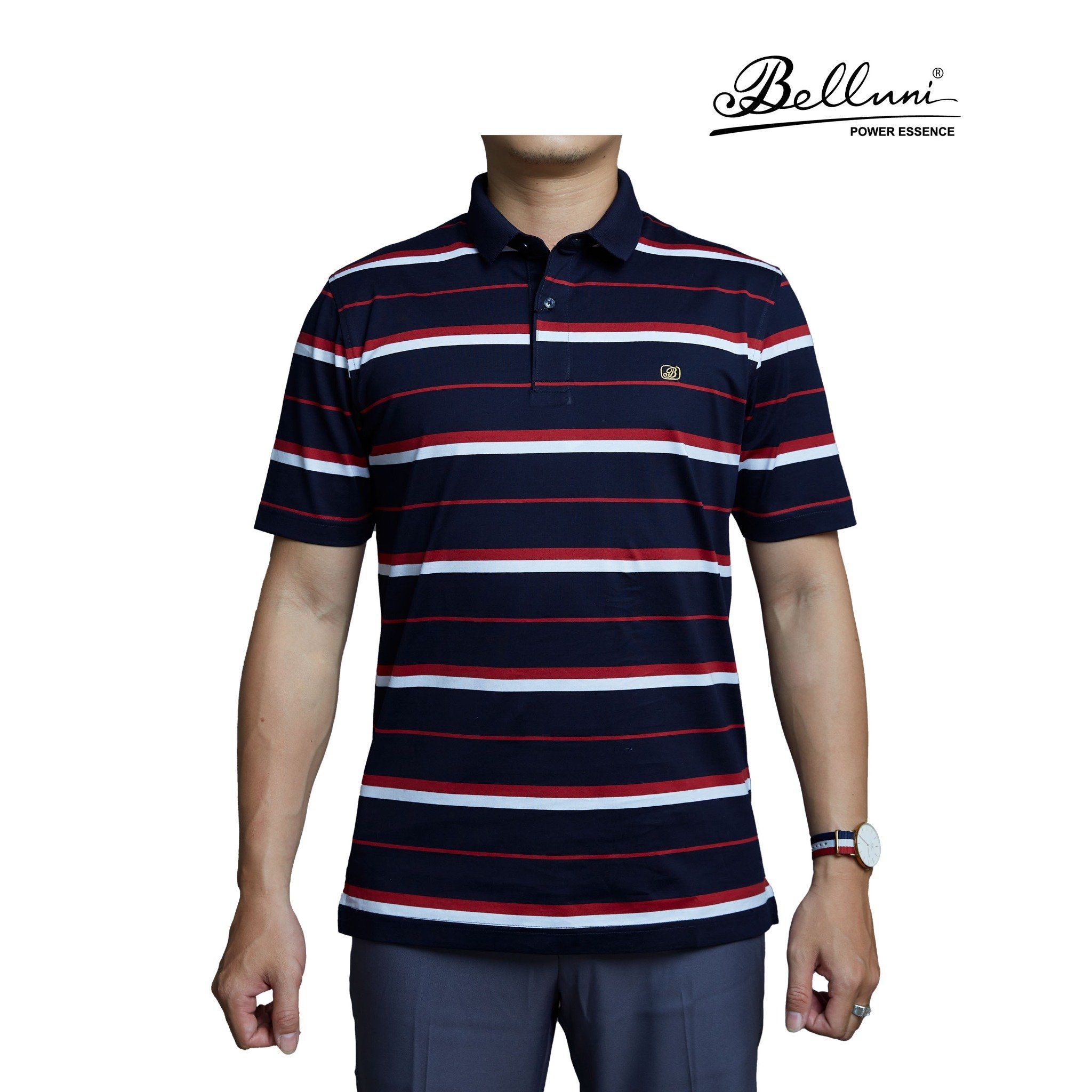  Áo thun nam Polo BELLUNI chất liệu cotton cao cấp - AT.CM.BE 66 B3 