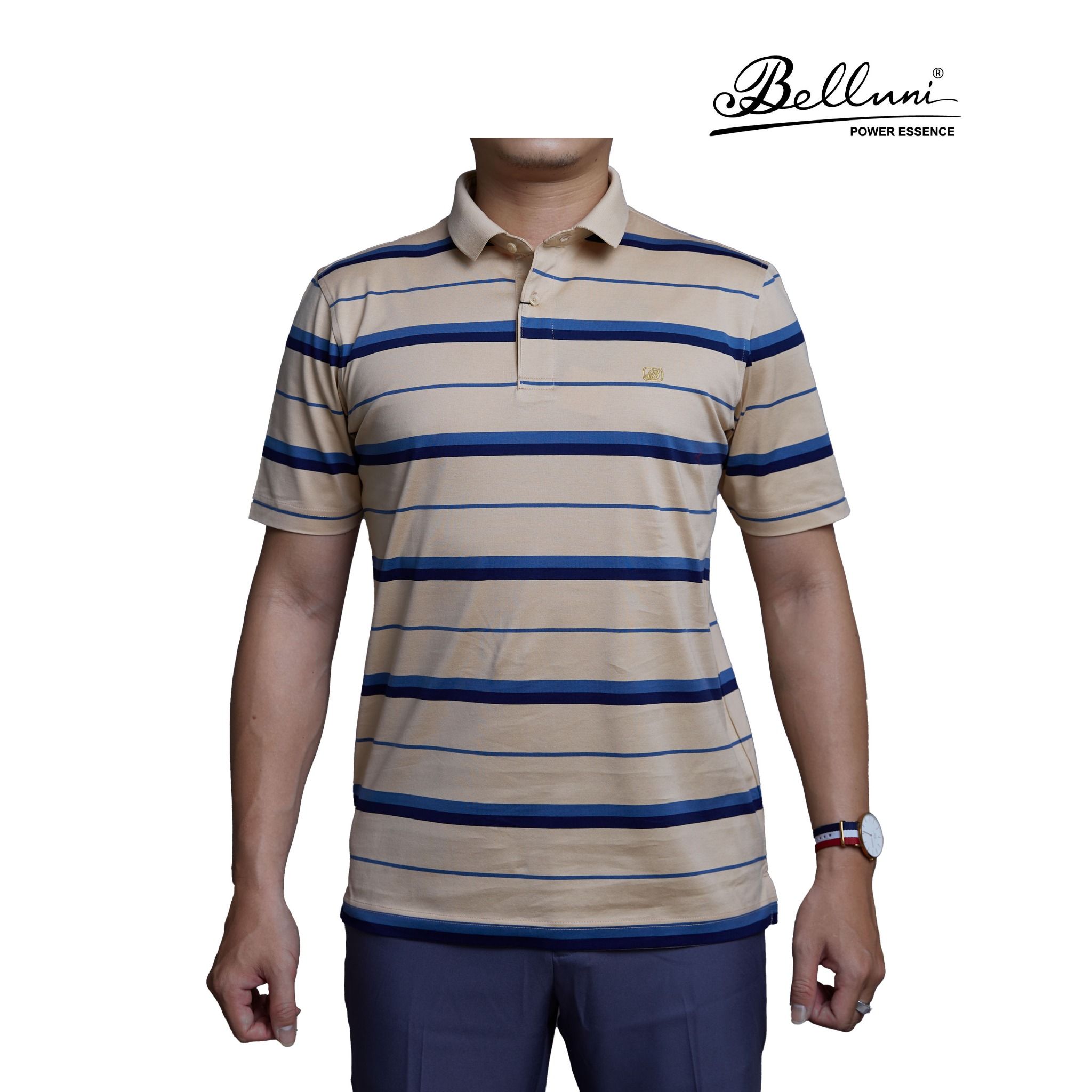  Áo thun nam Polo BELLUNI chất liệu cotton cao cấp - AT.CM.BE 67 YG 