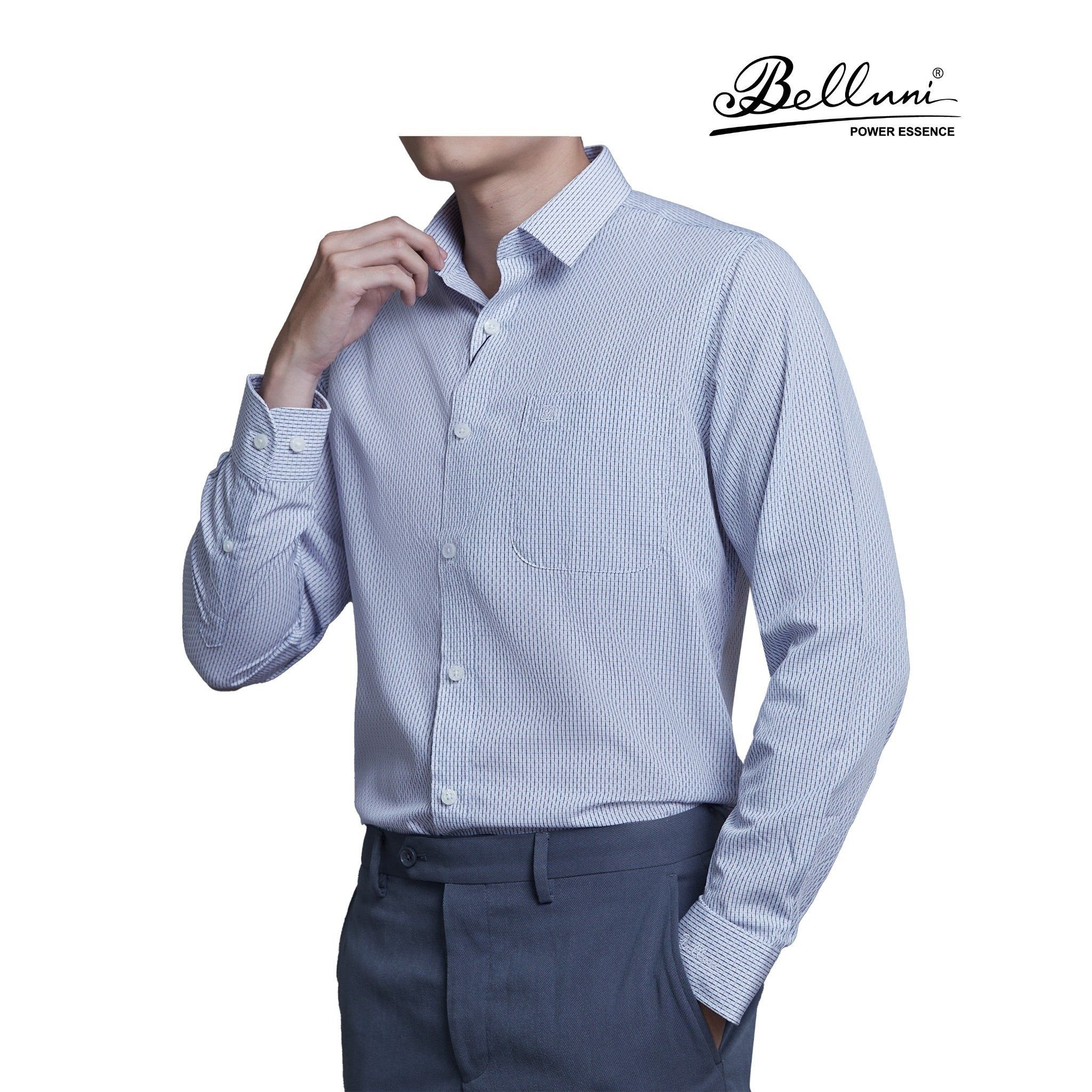  Áo sơ mi nam dài tay cao cấp BELLUNI vải sợi chuối - ABD.BAN.BE 183 B3 