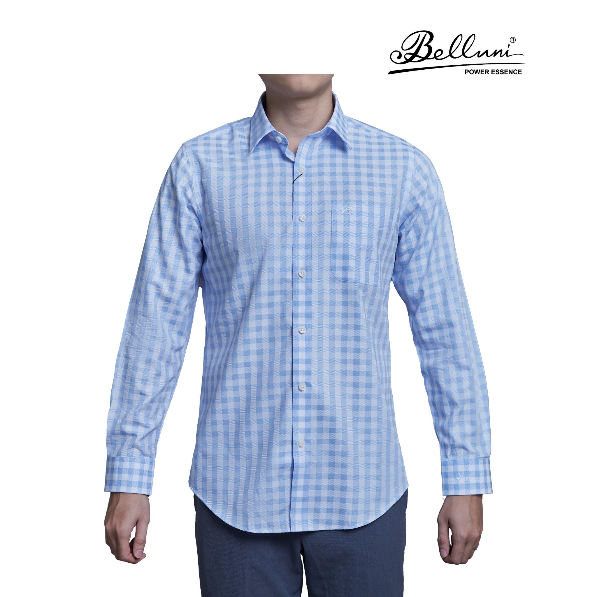  Áo sơ mi nam dài tay cao cấp BELLUNI vải sợi tre - ABD.BP.BE 184 B5 
