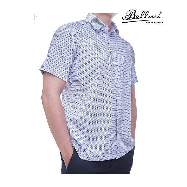 Áo sơ mi nam công sở dài tay BELLUNI basic màu trắng thanh lịch Belluni #39 Áo sơ mi nam công sở dài tay BELLUNI basic màu trắng thanh lịch Belluni