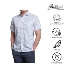  Áo sơ mi nam ngắn tay cotton cao cấp BELLUNI - ANL.CM.BE 4 W1 