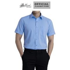  Áo sơ mi nam ngắn tay BELLUNI vải sợi sồi thoải mái thanh lịch - ABN.PML.BE 273 B 